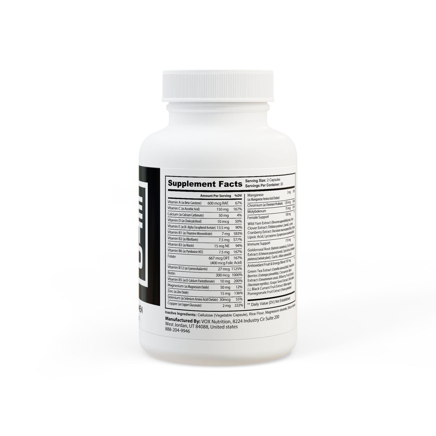 Multivitamin for Women Supplement (60 Capsules)